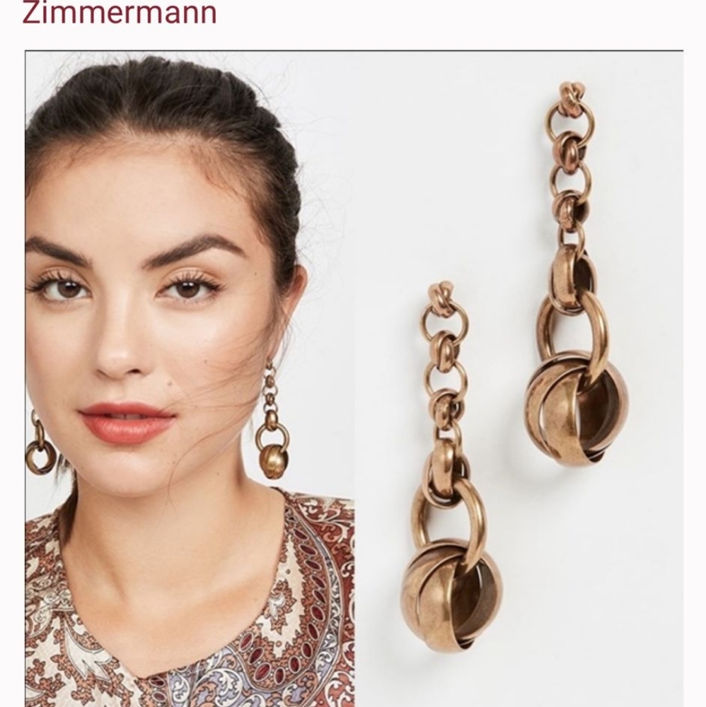 New Zimmermann link drop earrings